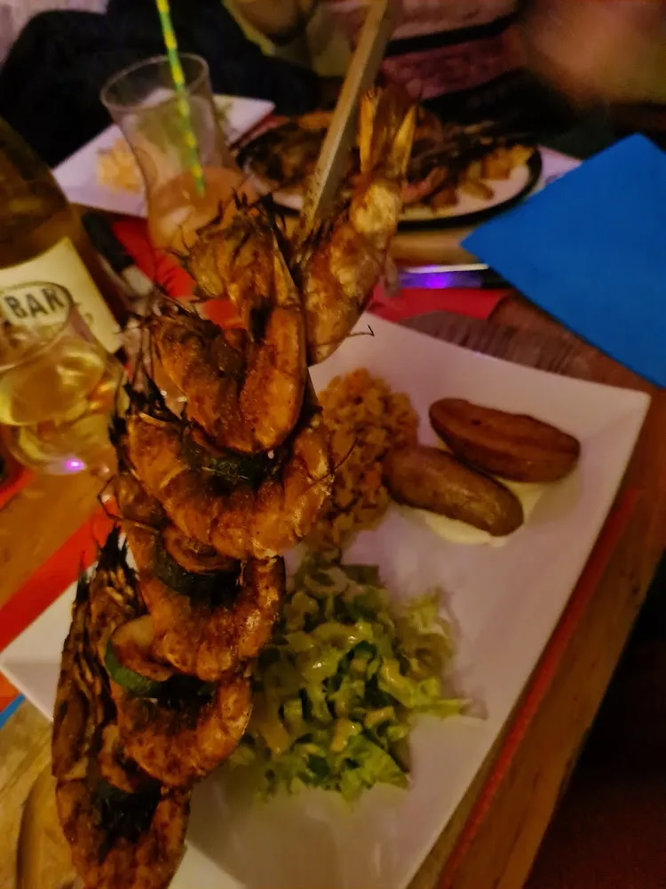 Brochette D Gambas Tandoori